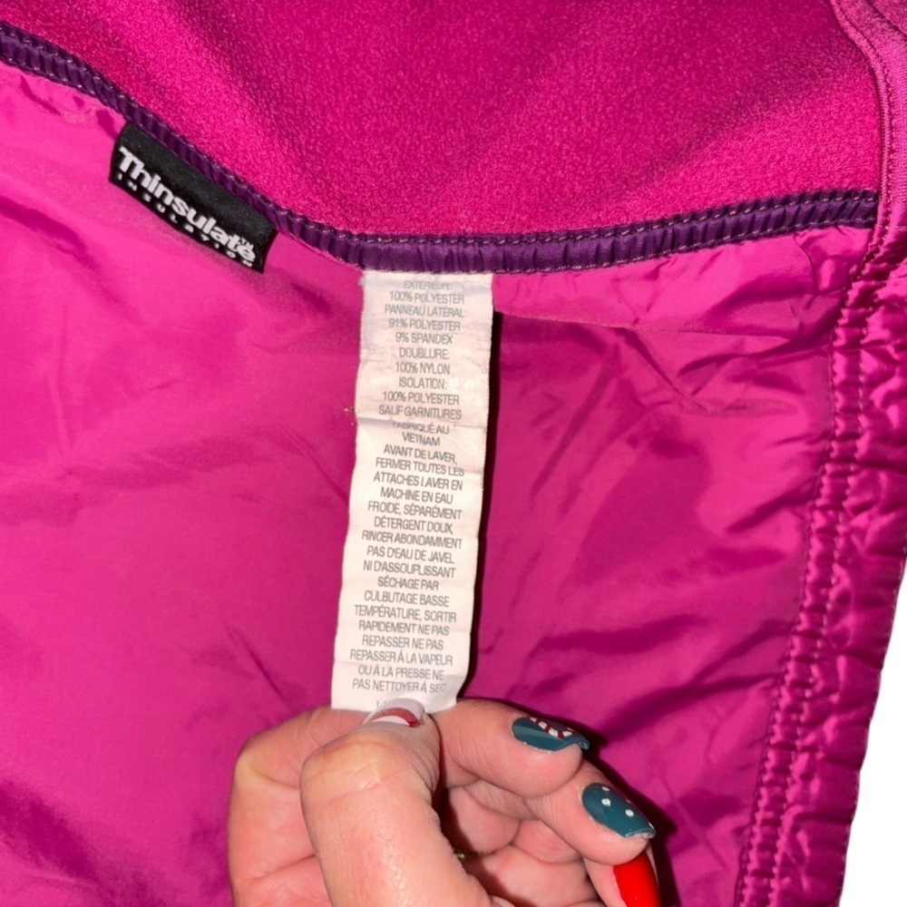 L. L. Bean Quilted Puffer Vest Fuchsia Pink Women’s M Feminine Girly Preppy Warm - Picture 10 of 13